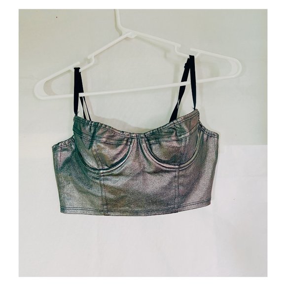 American Apparel Metallic crop top - Picture 2 of 5